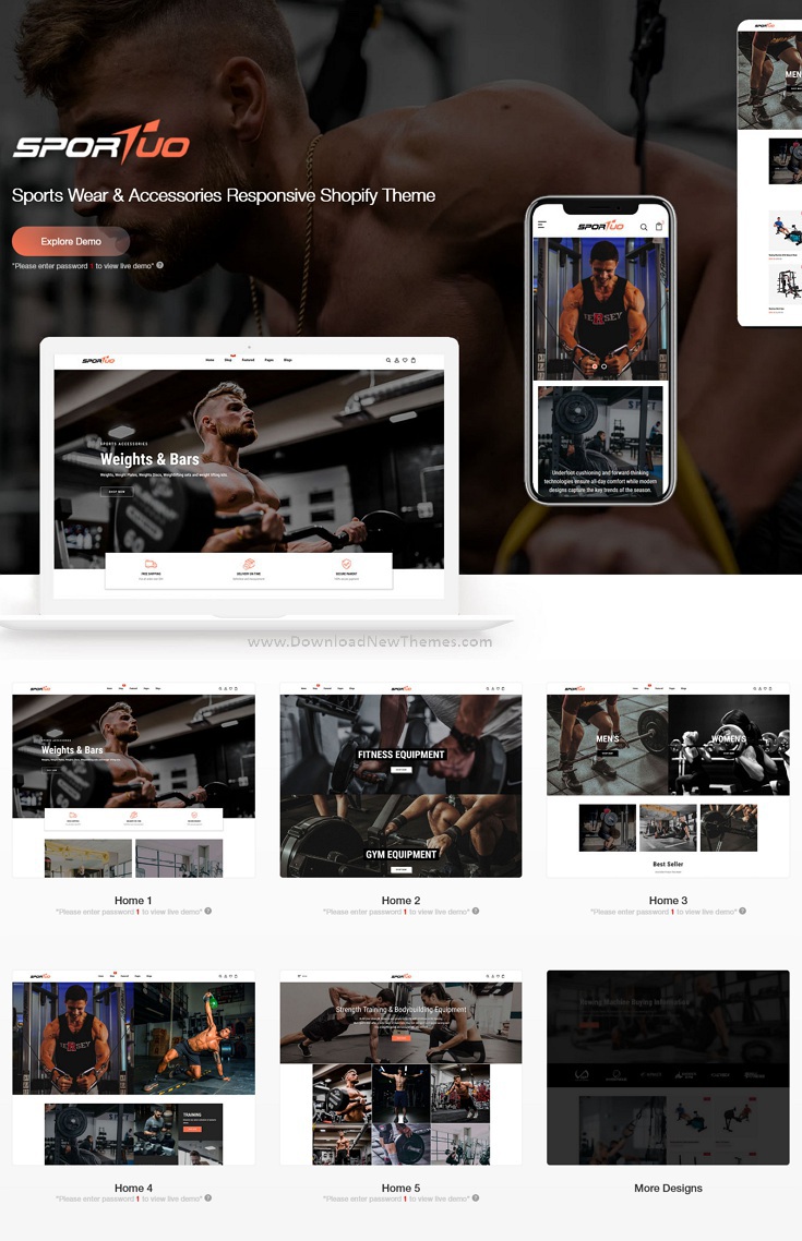 Sportuo - Sports Wear & Accessories Responsive Shopify Theme