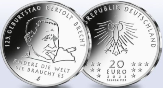 Germany 20 euro 2023 - Bertolt Brecht