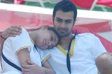 Sara Khan Ashmit Patel Cozy Pics from Bigg Boss 4 - Celeb Reality Show Picture - Famous Celebrity Picture 