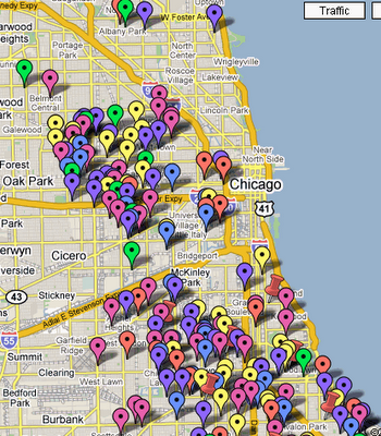 Chicago  on City Of Chicago Map Of Homicides In 2009