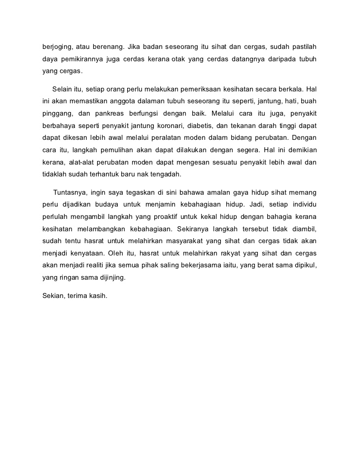 Contoh Surat Rasmi Ringkas - Gontoh