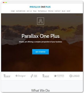 10 Tema Minimalis Terbaik Untuk Wordpress 2016 parallax one plus