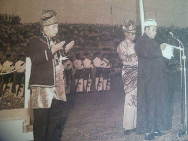 DOA SYEIKH AHMAD BIN SYEIKH MUHAMMAD SAID (MUFTI PERTAMA NEGERI SEMBILAN) PADA HARI KEMERDEKAAN 1957 DI STADIUM MERDEKA