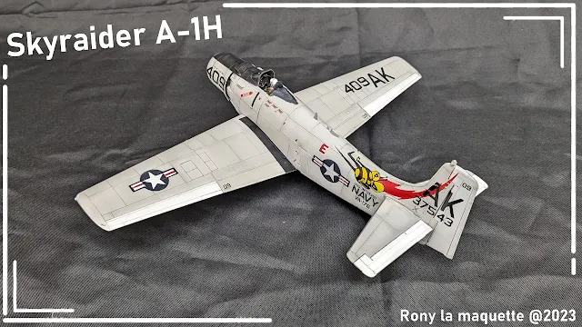 Maquette du A-1H Skyraider de Tamiya au 1/48.