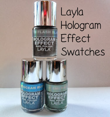 Layla Hologram Effect Swatches