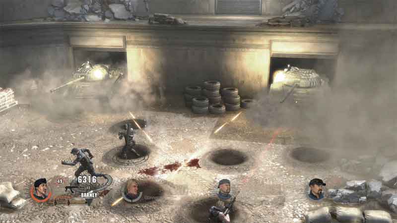 Screen Shot Of The Expendables 2 Videogame (2012) Full PC Game Free Download At worldfree4u.com