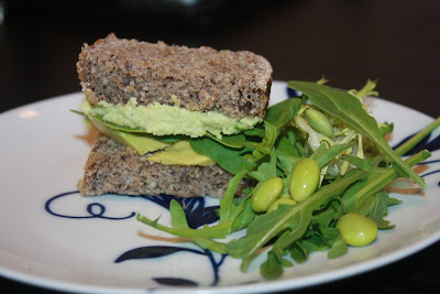 vegan edamame hummus sandwich