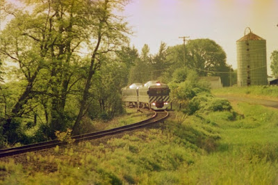 Lewis & Clark Explorer Train at Tide Creek, Oregon in Fall 2003