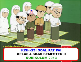 kisi-kisi pat pai kelas 4 sd/mi semester 2