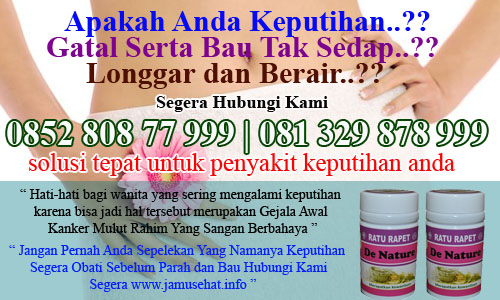 obat herbal keputihan yang bau 