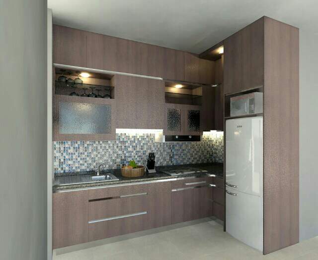 Desain kitchen set minimalis modern