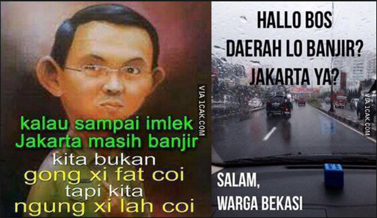 Kumpulan Meme Banjir Lucu 2015