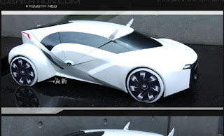 Type design modern famous Futuristic concept car 