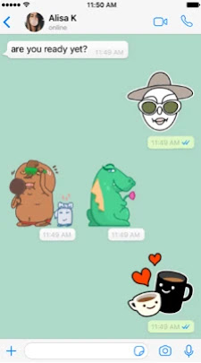 Rich and funny stickers!Yo WhatsApp will be available to you