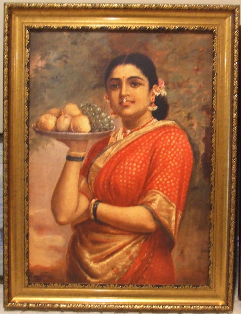 Raja Ravi Varma's Paintings: A Homely South Indian Women