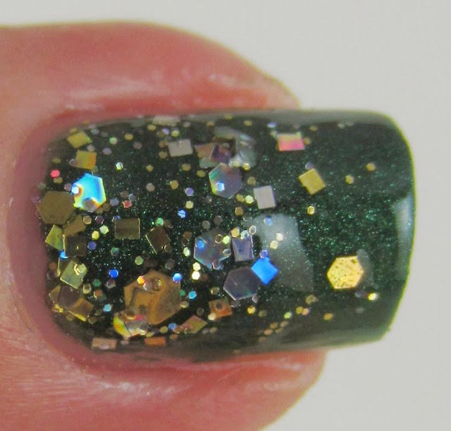 Million Dollar Gradient Gold Glitter Nail Polish By Glitter Lambs