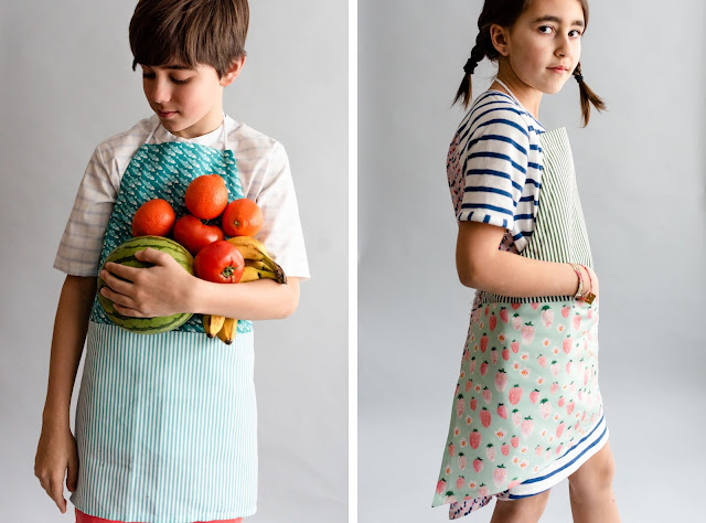 Color block apron