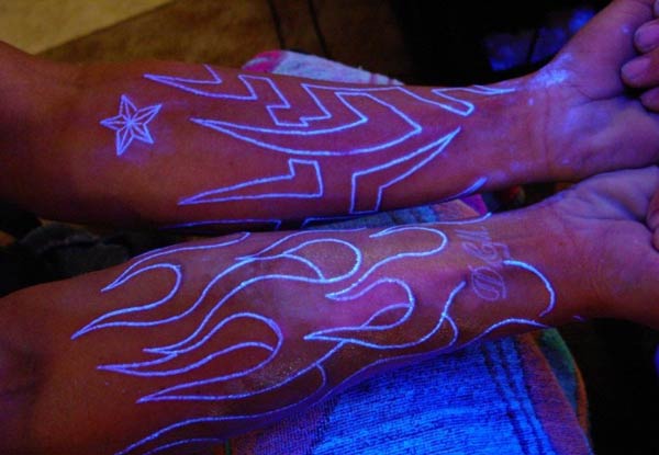 Black Light Tattoos Blacklight Tattoos UV ligh