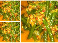 Resep Sayur Kacang Panjang Kuah Santan Pedas Nikmat