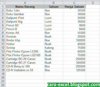 Contoh Invoice Excel Tagihan