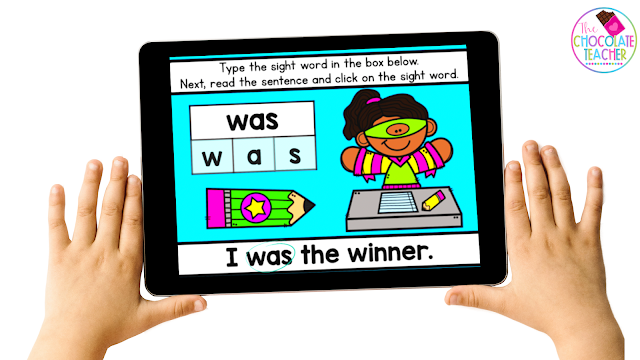 Boom Cards like these are great for extra daily sight word practice because they can be assigned to students individually and completed independently.