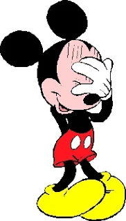 Mickey avergonzado