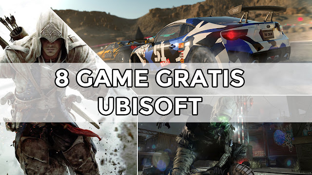 giveaway game gratis, game gratis ubisoft, game pc gratis, assassin's creed 3 gratis, the crew pc gratis, splinter cell gratis, rayman legends gratis, download prince of persia gratis