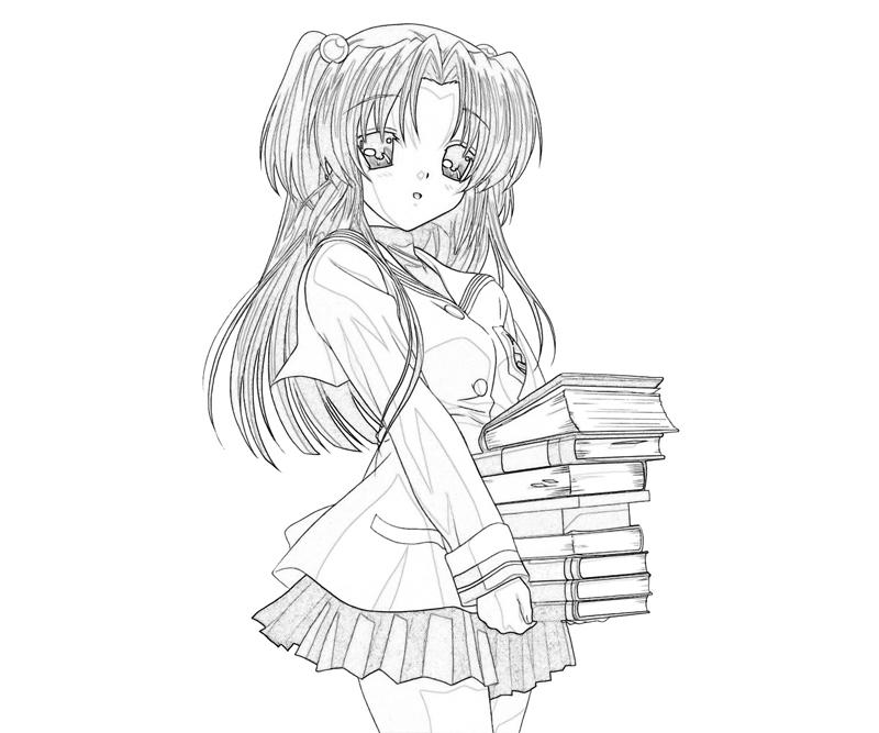 clannad-kotomi-ichinose-book-coloring-pages