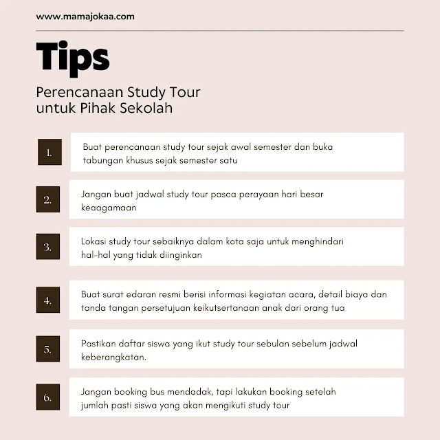 Tips agar study tour sukses dan lancar