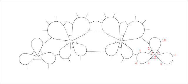 Tatting diagram - schema chiacchierino