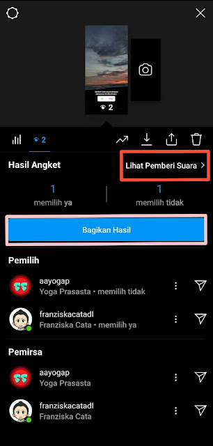 Kuis di Instagram