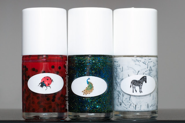 The Nail Junkie Animal Collection Lady Bug Peacock Zebra