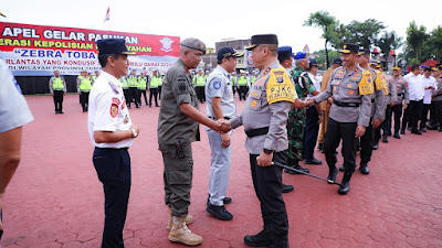 Gelar Operasi Zebra Toba 2023 Kapoldasu : Tingkatkan Disiplin Berlalu Lintas !!!