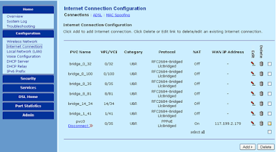 Create a new connection in Reliance DSL Modem