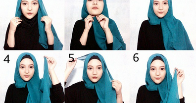 10 Model Hijab - Beberapa Cara Mudah Membentuk Dan Pakai 