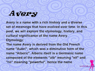 meaning of the name "Avery"
