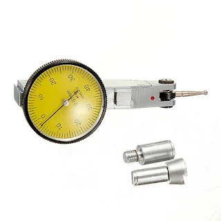 Test Indicator Gauge Precision Metric Mechanical Measurement Clamps and Box Dial Test Indicator Precision Metric with Dovetail rails 0-0.8mm 32mm.