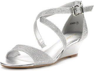 silver flat wedding shoes for bride