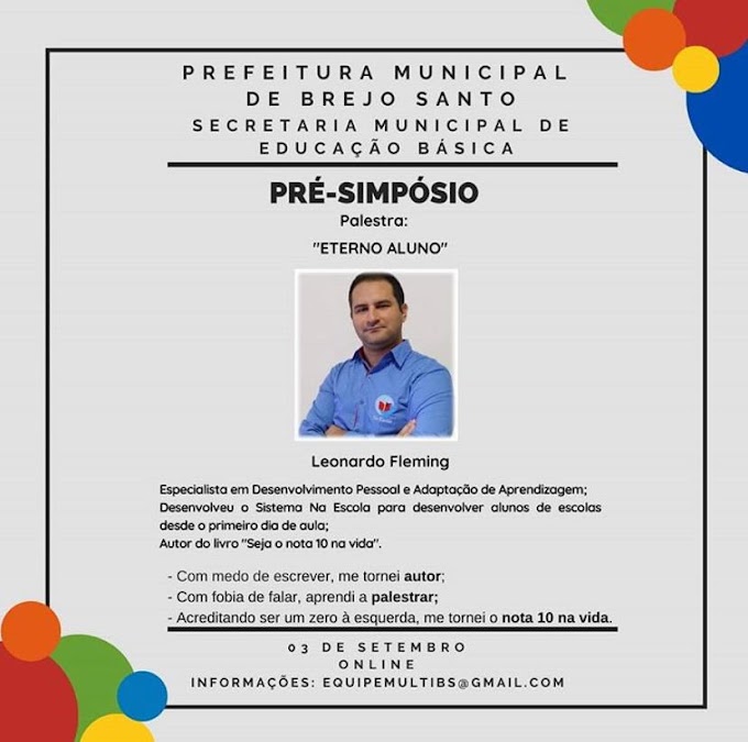 Abertas as inscrições para o Pré Simpósio, do II Simpósio Interdisciplinar Sobre Deficiências Múltiplas em Brejo Santo