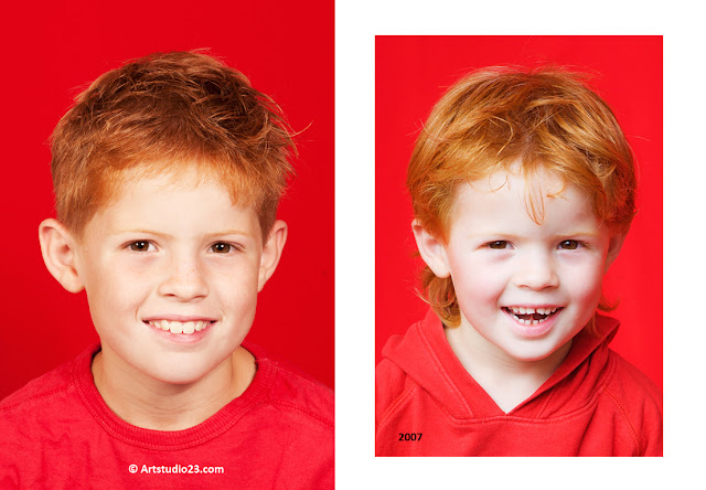 Rood-Op-Rood fotografie ginger boy vijf jaar later