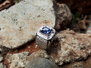 Natural Blue Safir Similiar To Royal Blue No Heat SF014 Memo Big Lab