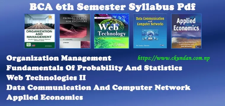 BCA 6th Semester Syllabus Pdf