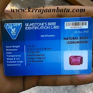 NATURAL RUBY CORUNDUM KODE KB130