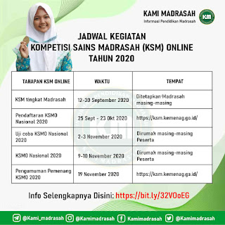 Jadwal KSM Kemenag Tahun 2020