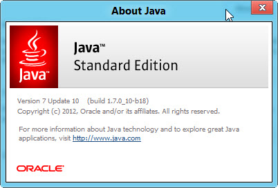 Java for Windows Version 7 Update 10 Download