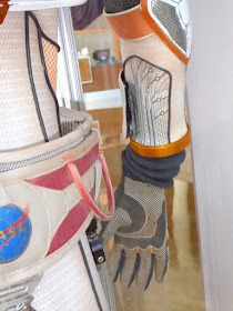 The Martian astronaut costume detail