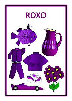 Atividades Cores Primárias - Roxo