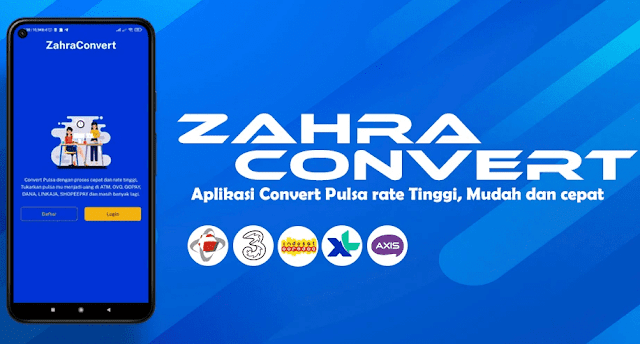 ZahraConvert - Aplikasi Convert Pulsa Jadi Uang