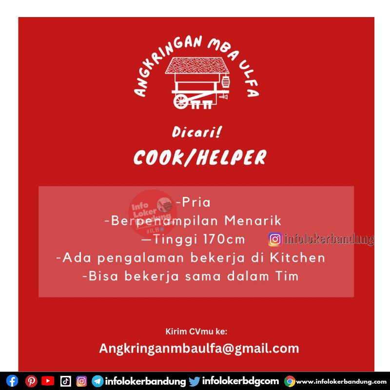 Lowongan Kerja Angkringan Mba Ulfa Bandung Maret 2023 I Follow IG ILB :@infolokerbandung