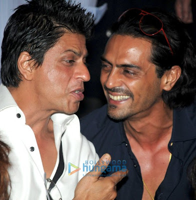 Shahrukh Khan and Arjun Rampal rock KKR-RR IPL bash image